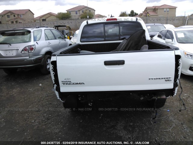 3TMJU4GN0FM177154 - 2015 TOYOTA TACOMA DOUBLE CAB PRERUNNER WHITE photo 6
