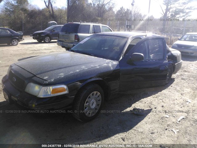 2FAFP71W2WX172371 - 1998 FORD CROWN VICTORIA POLICE INTERCEPTOR BLACK photo 2