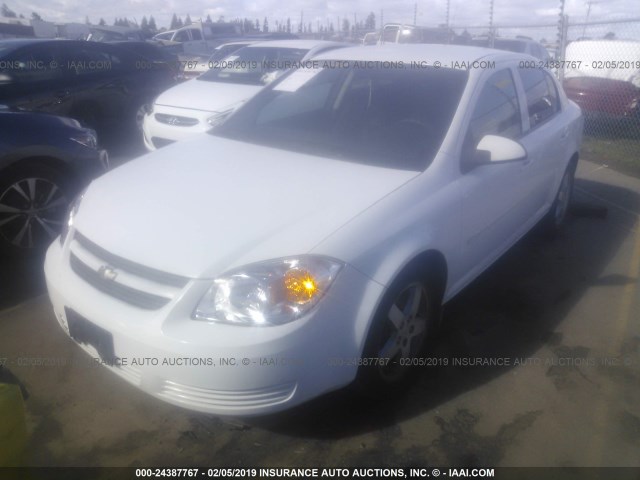 1G1AF5F56A7182470 - 2010 CHEVROLET COBALT 2LT WHITE photo 2