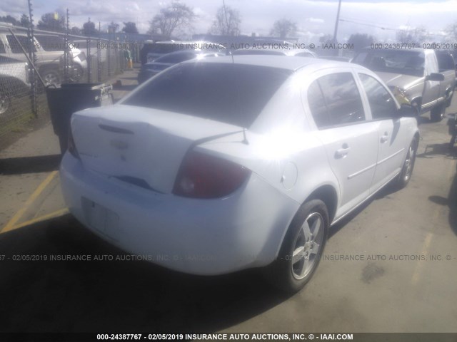 1G1AF5F56A7182470 - 2010 CHEVROLET COBALT 2LT WHITE photo 4