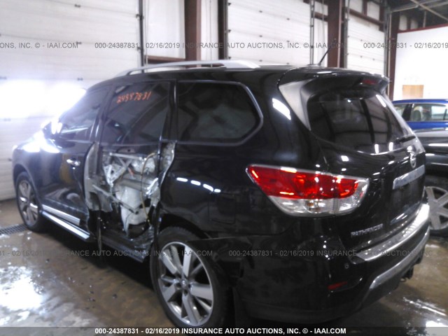 5N1AR2MM7EC647161 - 2014 NISSAN PATHFINDER S/SV/SL/PLATINUM BLACK photo 3
