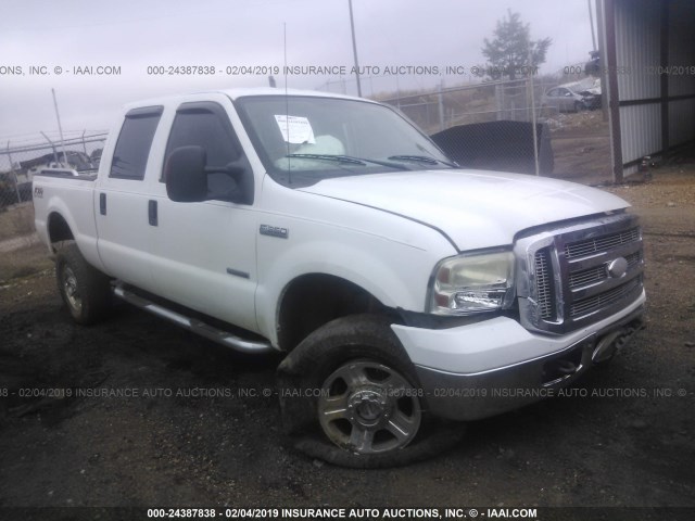 1FTWW31P85ED00336 - 2005 FORD F350 SRW SUPER DUTY WHITE photo 1