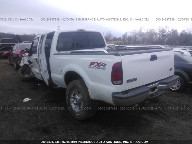 1FTWW31P85ED00336 - 2005 FORD F350 SRW SUPER DUTY WHITE photo 3