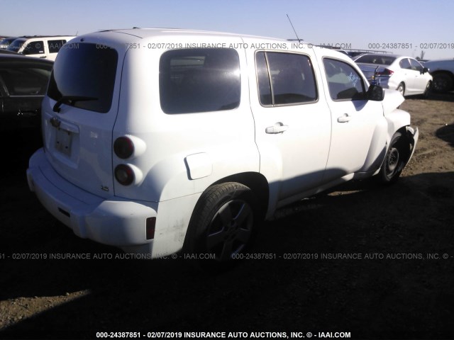 3GNDA13D28S643111 - 2008 CHEVROLET HHR LS Blanco foto 4