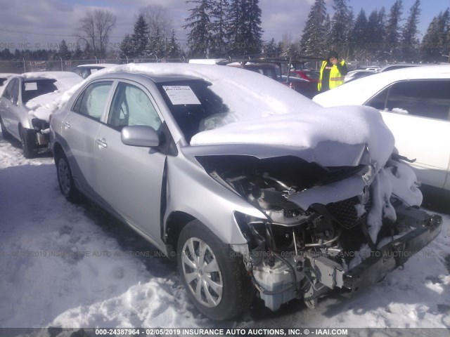 1NXBU40E39Z020647 - 2009 TOYOTA COROLLA S/LE/XLE SILVER photo 1