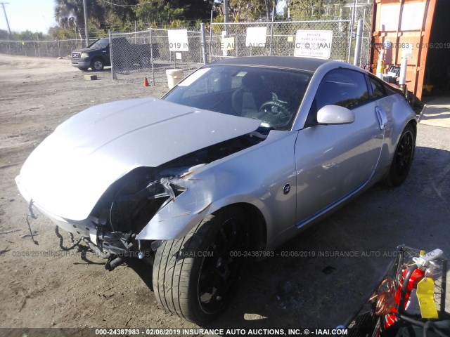 JN1AZ34E73T010192 - 2003 NISSAN 350Z COUPE SILVER photo 2