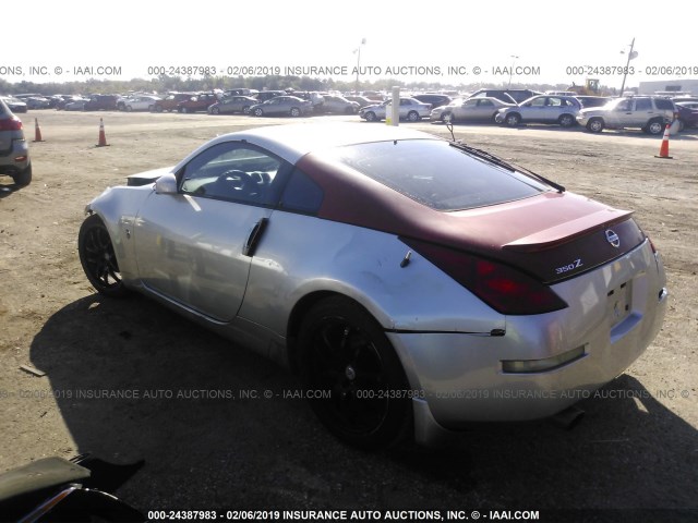 JN1AZ34E73T010192 - 2003 NISSAN 350Z COUPE SILVER photo 3