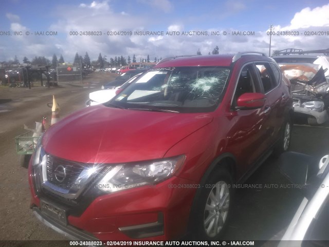 JN8AT2MT5HW407160 - 2017 NISSAN ROGUE S/SL/SV RED photo 2