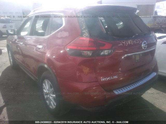 JN8AT2MT5HW407160 - 2017 NISSAN ROGUE S/SL/SV RED photo 6