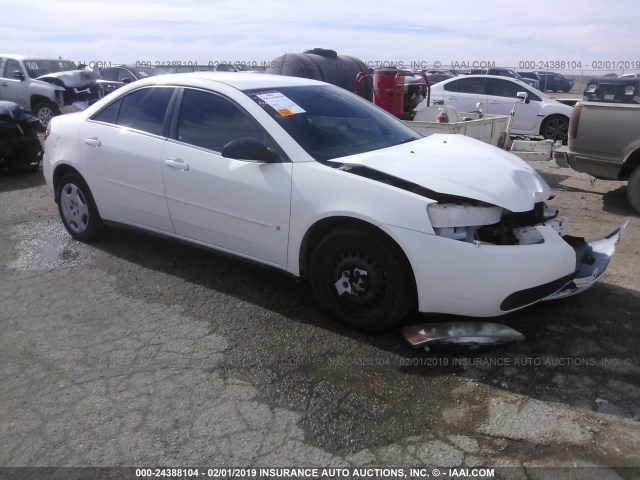 1G2ZF55B064253693 - 2006 PONTIAC G6 SE WHITE photo 1