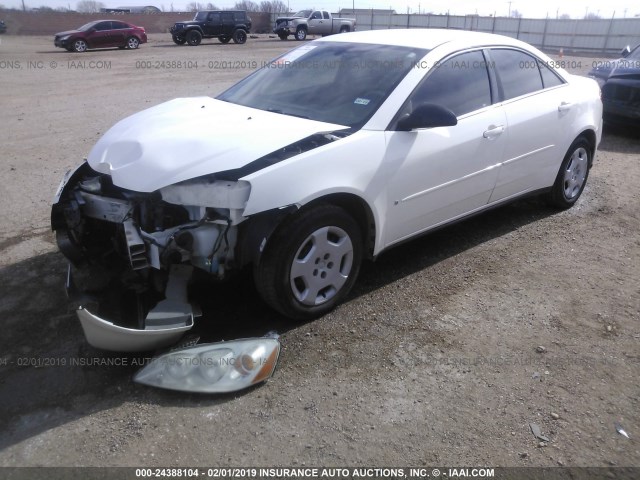 1G2ZF55B064253693 - 2006 PONTIAC G6 SE WHITE photo 2