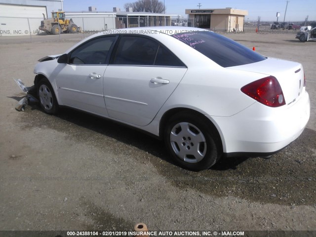 1G2ZF55B064253693 - 2006 PONTIAC G6 SE WHITE photo 3