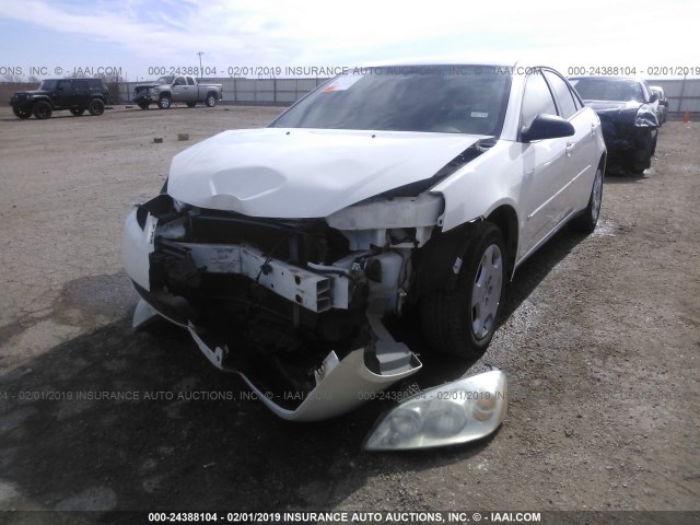 1G2ZF55B064253693 - 2006 PONTIAC G6 SE WHITE photo 6