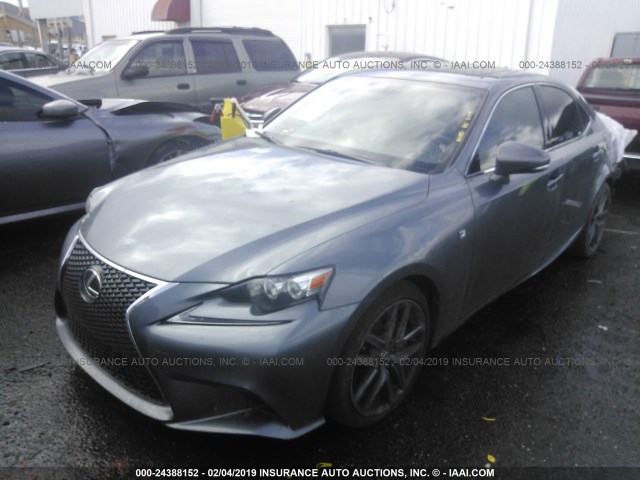 JTHBA1D2XG5005418 - 2016 LEXUS IS 200T GRAY photo 2