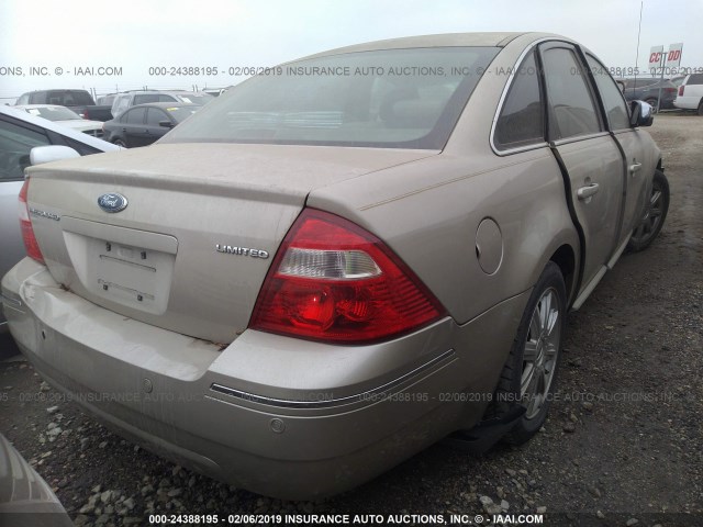 1FAHP25116G159286 - 2006 FORD FIVE HUNDRED LIMITED TAN photo 4