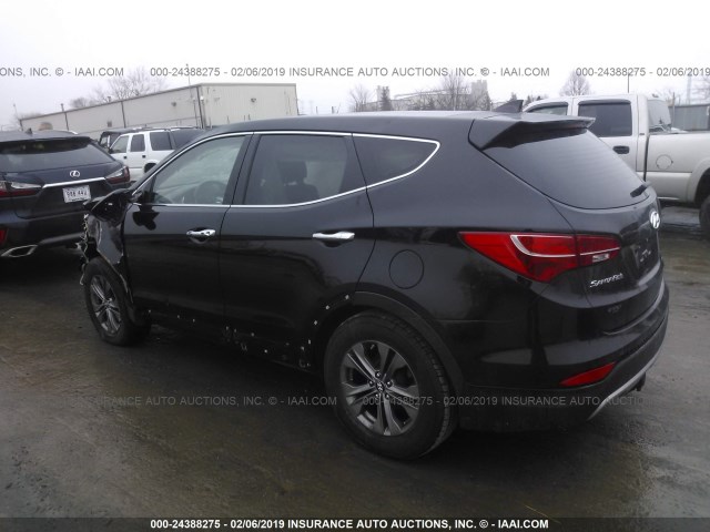 5XYZU3LBXDG057137 - 2013 HYUNDAI SANTA FE SPORT  BLACK photo 3