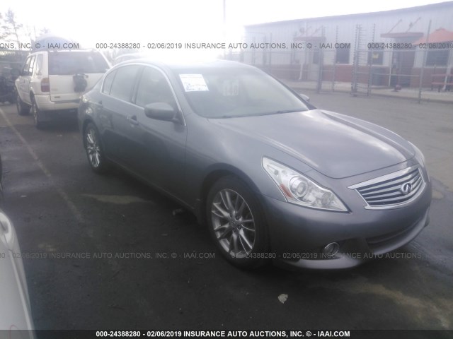 JN1CV6AP1AM407738 - 2010 INFINITI G37 SPORT GRAY photo 1