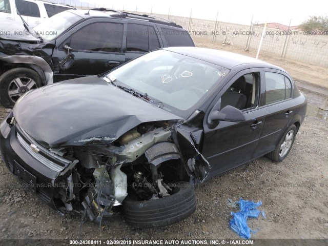 1G1AF5F5XA7227877 - 2010 CHEVROLET COBALT 2LT BLACK photo 2