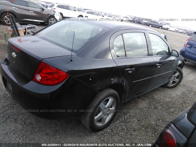 1G1AF5F5XA7227877 - 2010 CHEVROLET COBALT 2LT BLACK photo 4