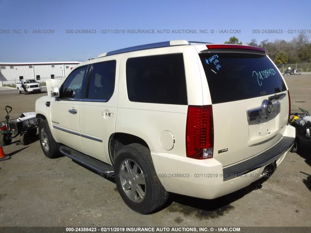 1GYFC13239R196913 - 2009 CADILLAC ESCALADE WHITE photo 3