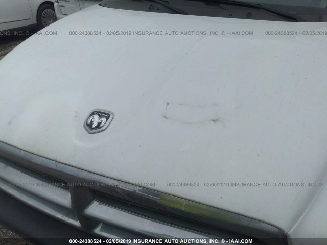 1D7HG38N44S752316 - 2004 DODGE DAKOTA QUAD SPORT WHITE photo 10