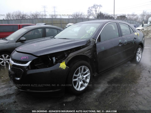 1G11C5SL7FF332774 - 2015 CHEVROLET MALIBU 1LT იასამნისფერი ფოტო 2