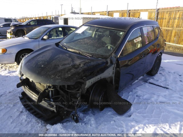 5N1AT2MV1EC778497 - 2014 NISSAN ROGUE S/SL/SV GRAY photo 2