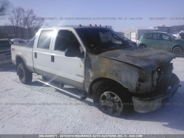 1FTWW31P65EA22455 - 2005 FORD F350 SRW SUPER DUTY WHITE photo 1