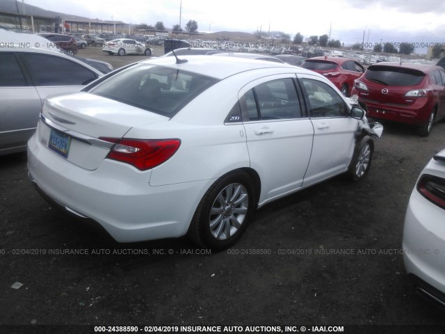 1C3CCBBB4EN132336 - 2014 CHRYSLER 200 TOURING WHITE photo 4