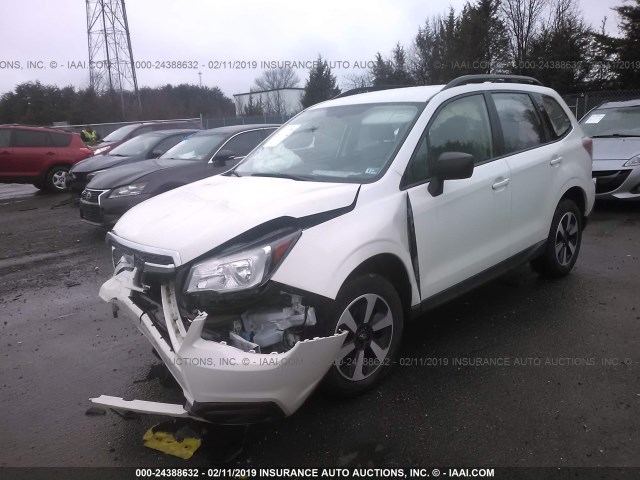 JF2SJABC9HH532753 - 2017 SUBARU FORESTER 2.5I WHITE photo 2