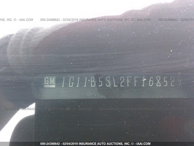 1G11B5SL2FF168529 - 2015 CHEVROLET MALIBU LS BLACK photo 9