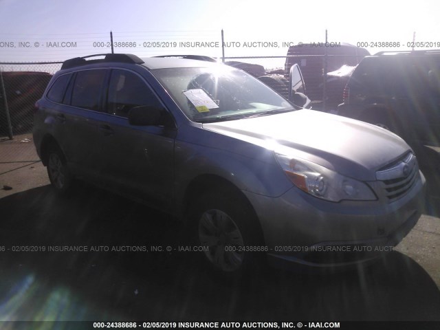 4S4BRBAC0B1432714 - 2011 SUBARU OUTBACK 2.5I SILVER photo 1