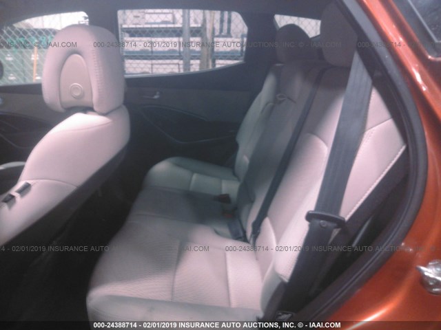 5XYZUDLB4DG077793 - 2013 HYUNDAI SANTA FE SPORT  ORANGE photo 8