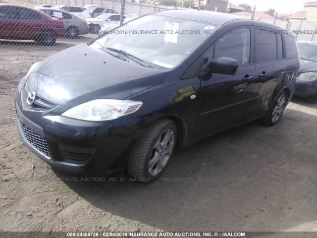 JM1CR293290335253 - 2009 MAZDA 5 BLACK photo 2