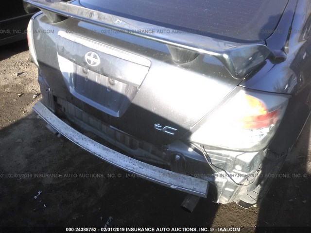 JTKDE167660064753 - 2006 TOYOTA SCION TC GRAY photo 6