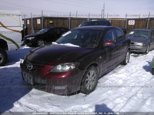 JM1BK323X91197715 - 2009 MAZDA 3 S RED photo 2