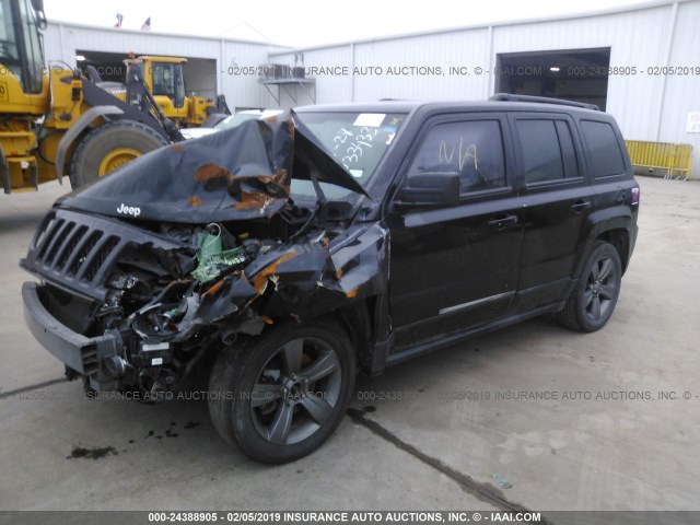 1C4NJPFAXED889708 - 2014 JEEP PATRIOT LATITUDE BLACK photo 2