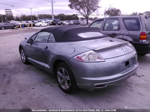 4A3AL25FX9E017048 - 2009 MITSUBISHI ECLIPSE SPYDER GS GRAY photo 3