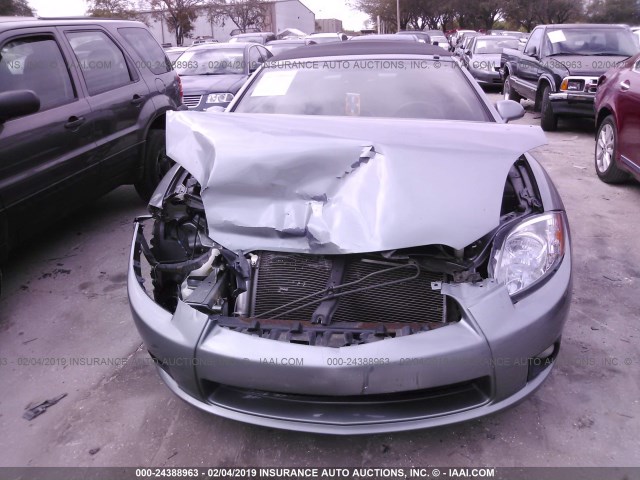 4A3AL25FX9E017048 - 2009 MITSUBISHI ECLIPSE SPYDER GS GRAY photo 6