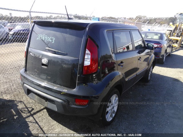 KNDJT2A68D7585949 - 2013 KIA SOUL +/!/SPORT BLACK photo 4