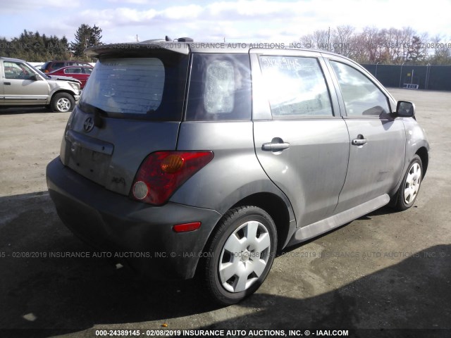 JTKKT624X50093175 - 2005 TOYOTA SCION XA GRAY photo 4