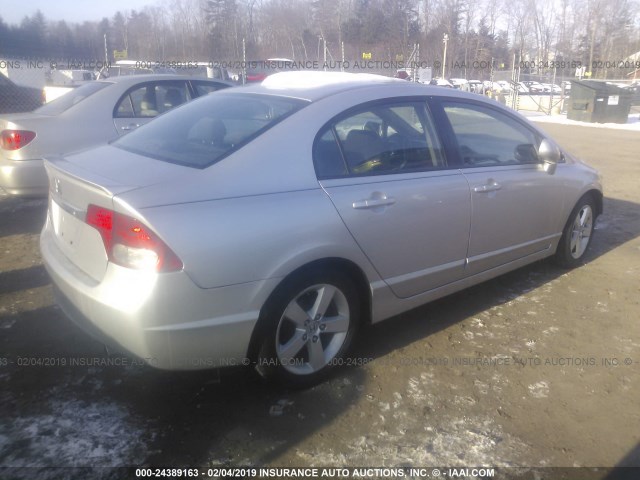 2HGFA16619H325677 - 2009 HONDA CIVIC SILVER photo 4