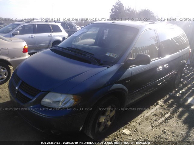 2D4GP44L46R713068 - 2006 DODGE GRAND CARAVAN SXT BLUE photo 2