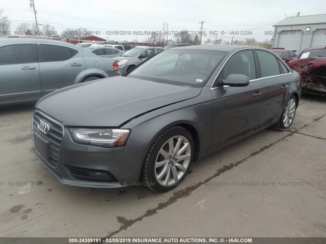 WAUKFAFL1DA141879 - 2013 AUDI A4 PRESTIGE SILVER photo 2