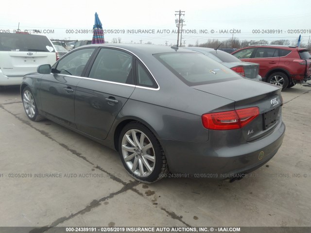 WAUKFAFL1DA141879 - 2013 AUDI A4 PRESTIGE SILVER photo 3