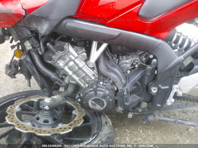 MLHRC7405E5000276 - 2014 HONDA CBR650 F RED photo 9