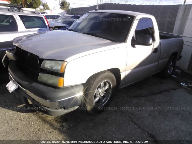 1GCEC14V34Z210716 - 2004 CHEVROLET SILVERADO C1500 GRAY photo 2