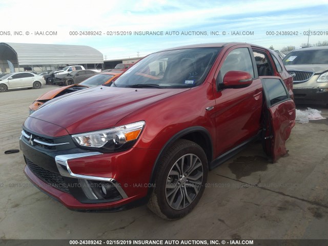 JA4AP3AW4JU020325 - 2018 MITSUBISHI OUTLANDER SPORT ES/SE RED photo 2