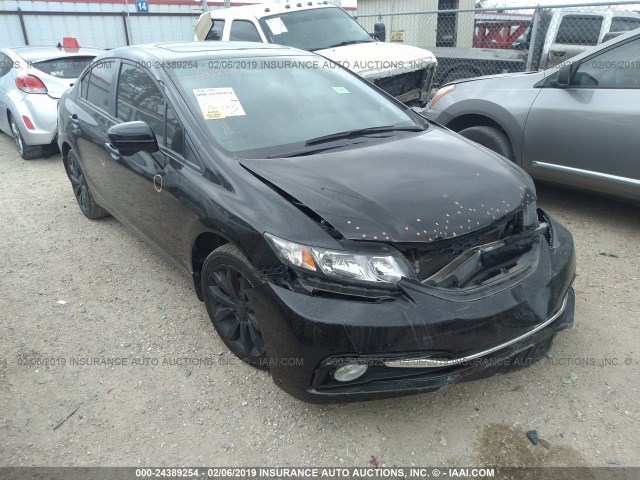 2HGFB2F9XFH539740 - 2015 HONDA CIVIC EXL BLACK photo 1