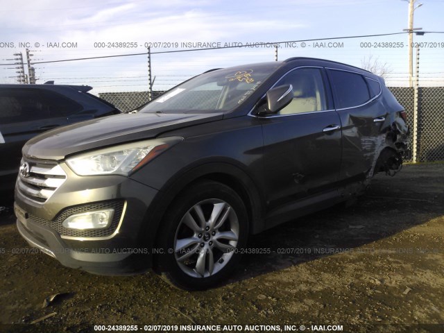 5XYZUDLA7DG051616 - 2013 HYUNDAI SANTA FE SPORT  Dark Brown photo 2